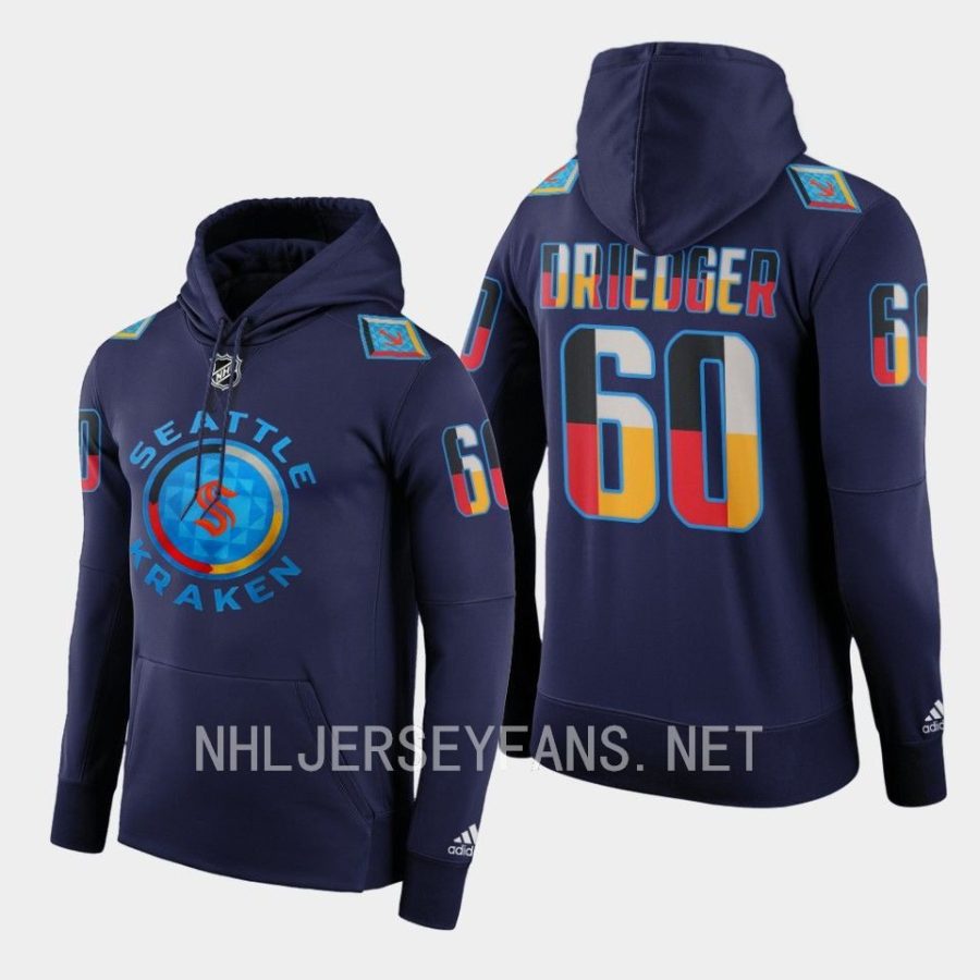 kraken chris driedger navy 2022indigenous people night special hoodie