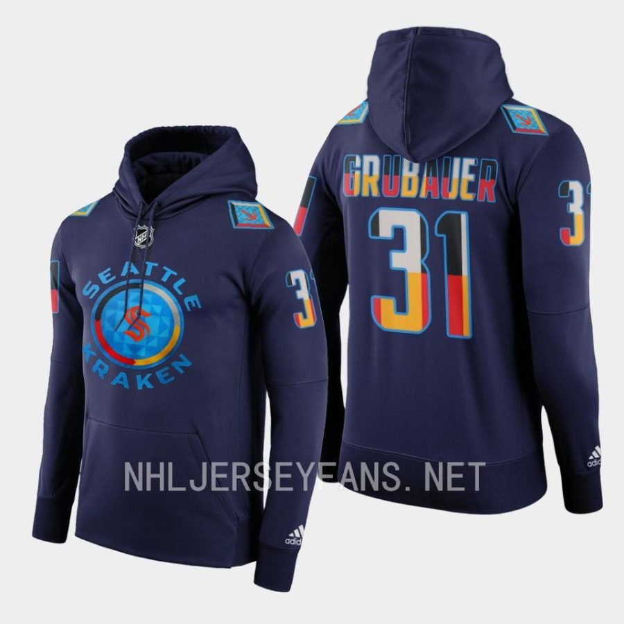 kraken philipp grubauer navy 2022indigenous people night special hoodie