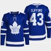 kyle clifford maple leafs blue home authentic primegreen jersey