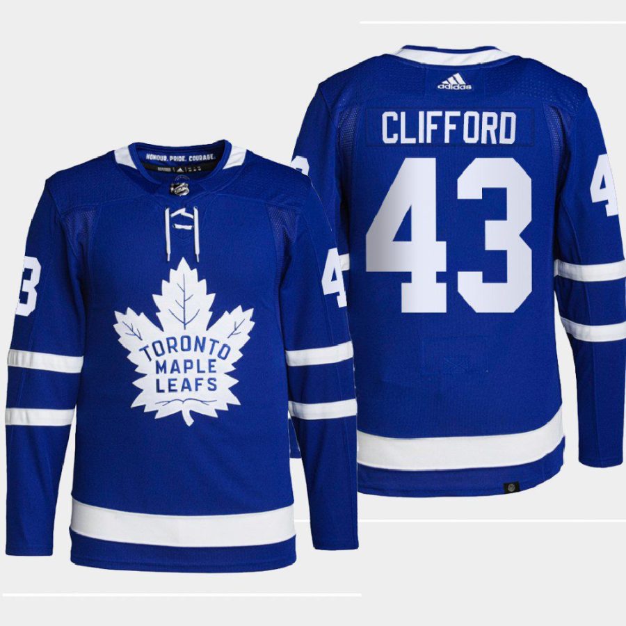 kyle clifford maple leafs blue home authentic primegreen jersey