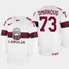 latvia hockey deniss smirnovs 2022 iihf world championship home jersey white