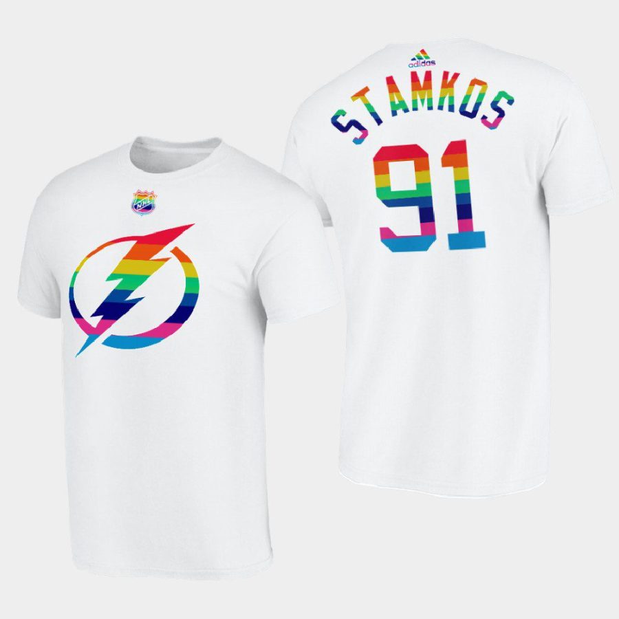 lightning steven stamkos white lgbtq pride month tee