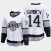 los angeles kings vladislav gavrikov alternate 2022 premier breakaway jersey white