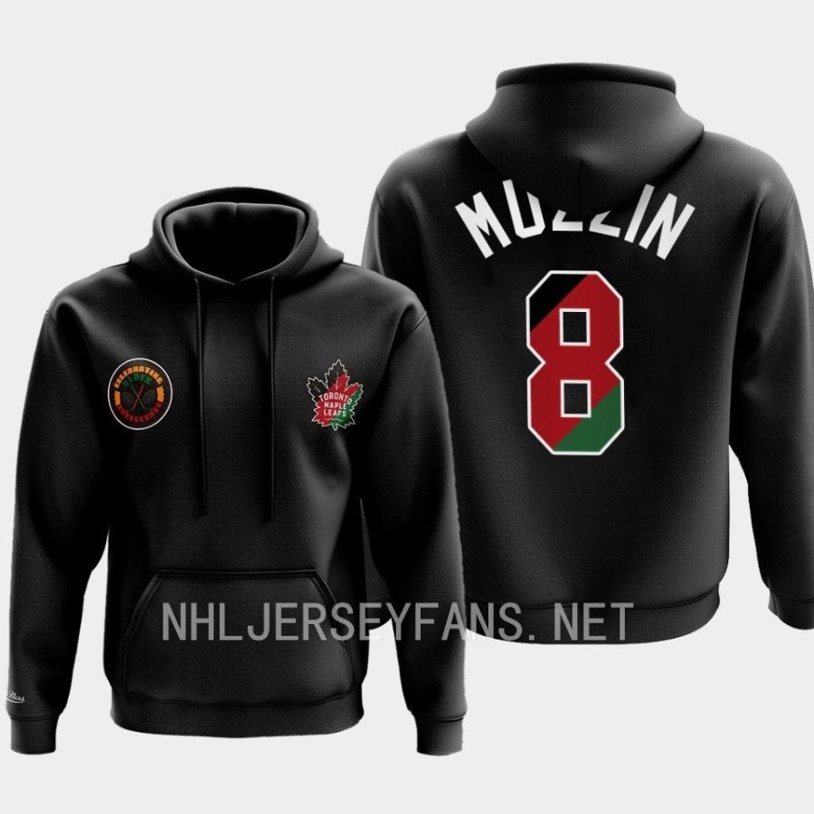 maple leafs jake muzzin black black history month mitchell ness hoodie