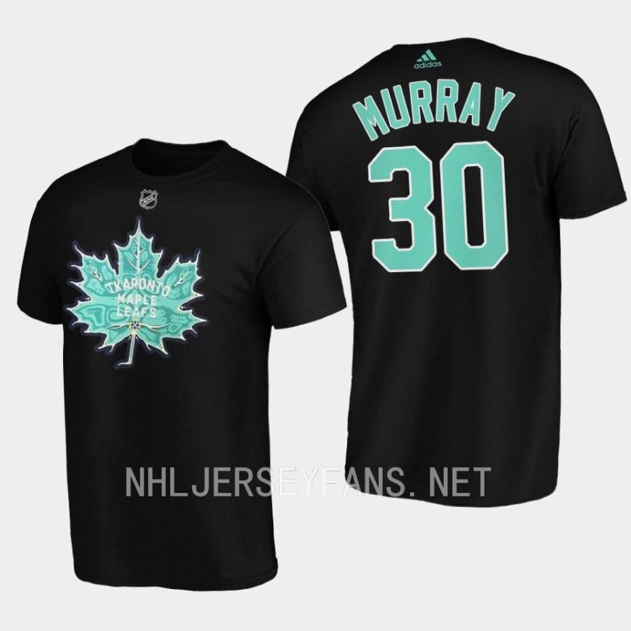 maple leafs matt murray black indigenous celebration game t shirt