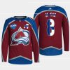 men avalanche cale makar finland edition 2022 nhl global series burgundy jersey