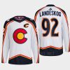 men avalanche gabriel landeskog 2022 authentic primegreen reverse retro 2.0 white jersey