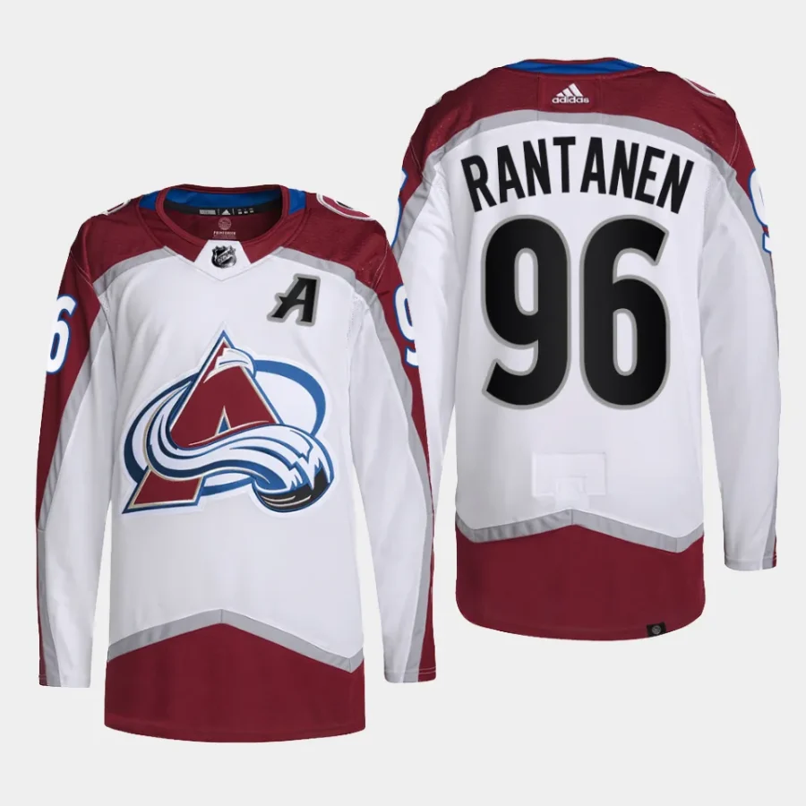 men avalanche mikko rantanen primegreen away authentic pro white jersey