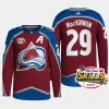 men avalanche nathan mackinnon authentic home 2024 nhl all star skills burgundy jersey