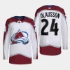 men avalanche oskar olausson primegreen away authentic pro white jersey