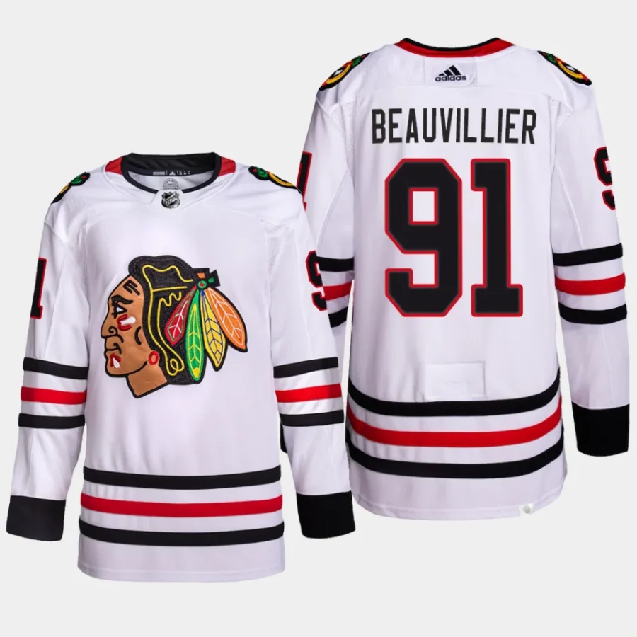 men blackhawks anthony beauvillier authentic pro away primegreen white jersey