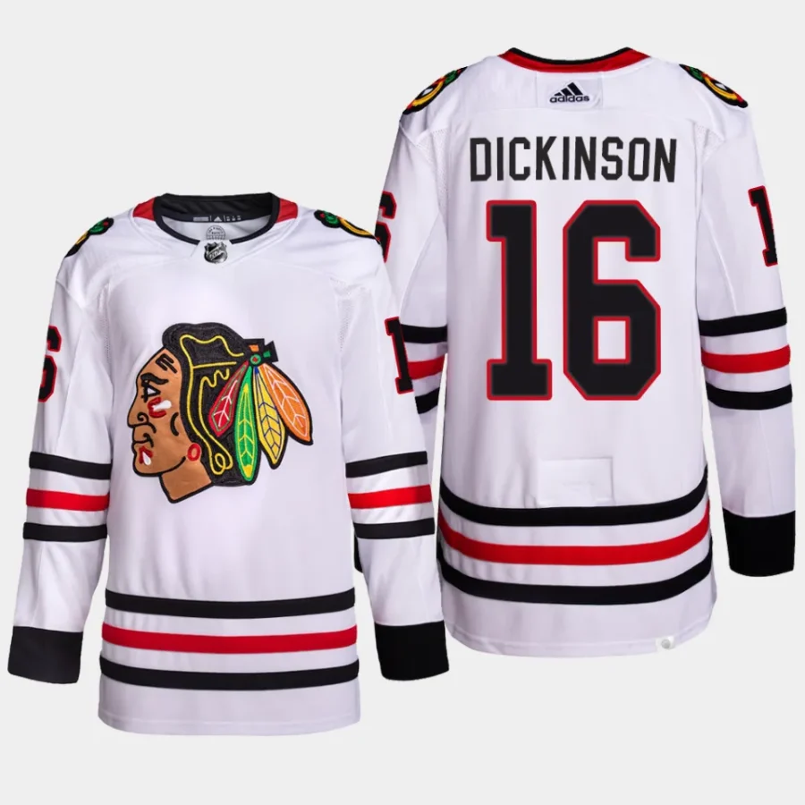 men blackhawks jason dickinson away primegreen white jersey