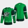 men blue jackets 2023 st. patricks day primegreen authentic jersey green