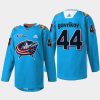 men blue jackets vladislav gavrikov warmup kids takeover blue jersey