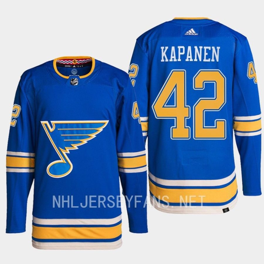 men blues kasperi kapanen alternate primegreen authentic blue jersey