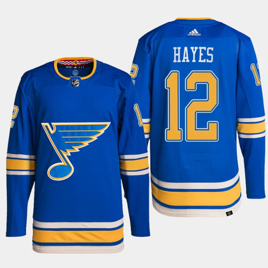 men blues kevin hayes primegreen alternate authentic pro blue jersey