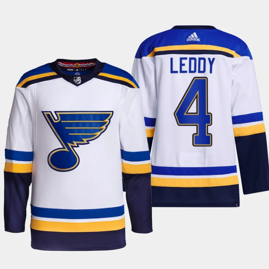 men blues nick leddy primegreen away authentic pro white jersey