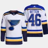 men blues will bitten primegreen away authentic pro white jersey