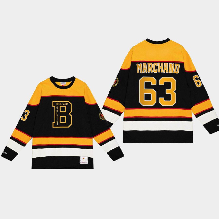 men bruins brad marchand hockey nhl x bel air black jersey