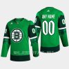 men bruins custom 2023 st. patricks day primegreen authentic jersey green