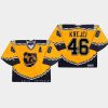 men bruins david krejci replica throwback gold jersey