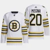 men bruins jayson megna 2023 24 primegreen 100th anniversary authentic player white jersey