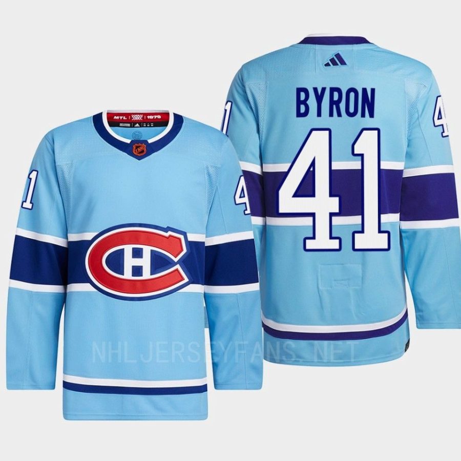 men canadiens paul byron 2022 authentic primegreen reverse retro 2.0 blue jersey