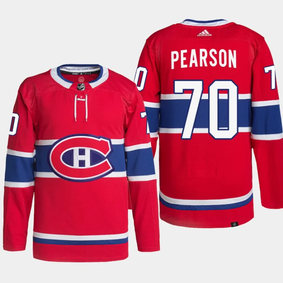 men canadiens tanner pearson primegreen home authentic pro red jersey