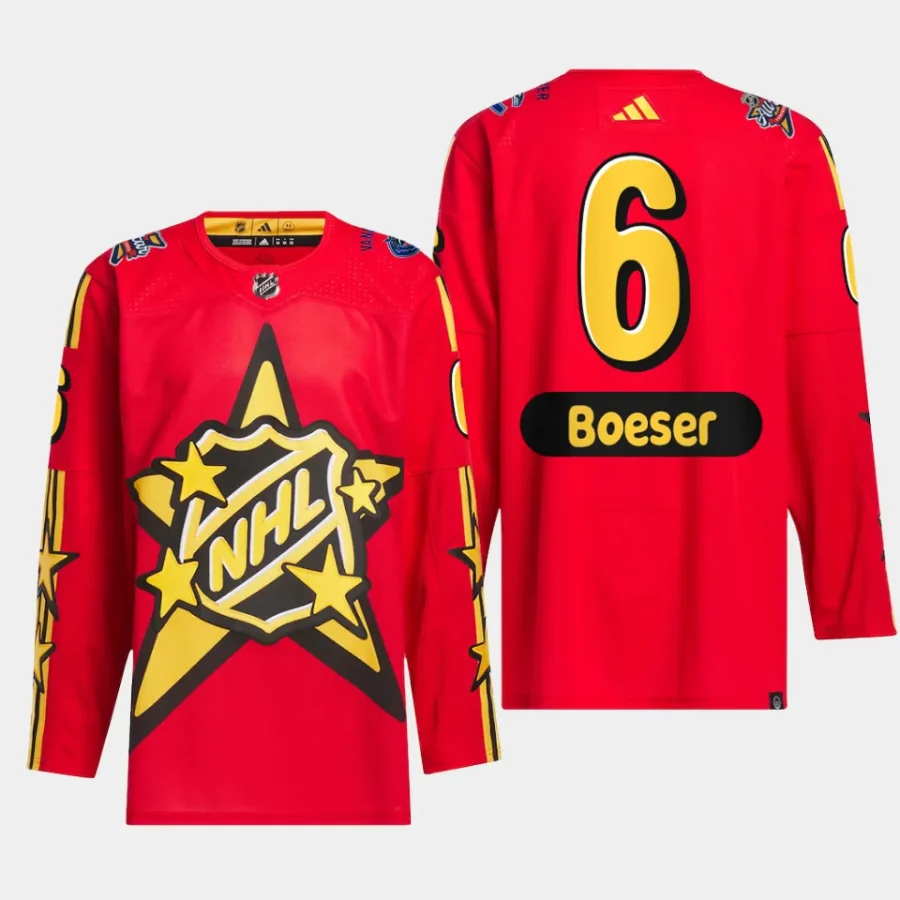 men canucks brock boeser drew house 2024 nhl all star game primegreen authentic red jersey