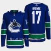 men canucks filip hronek 2022 23 home authentic primegreen blue jersey