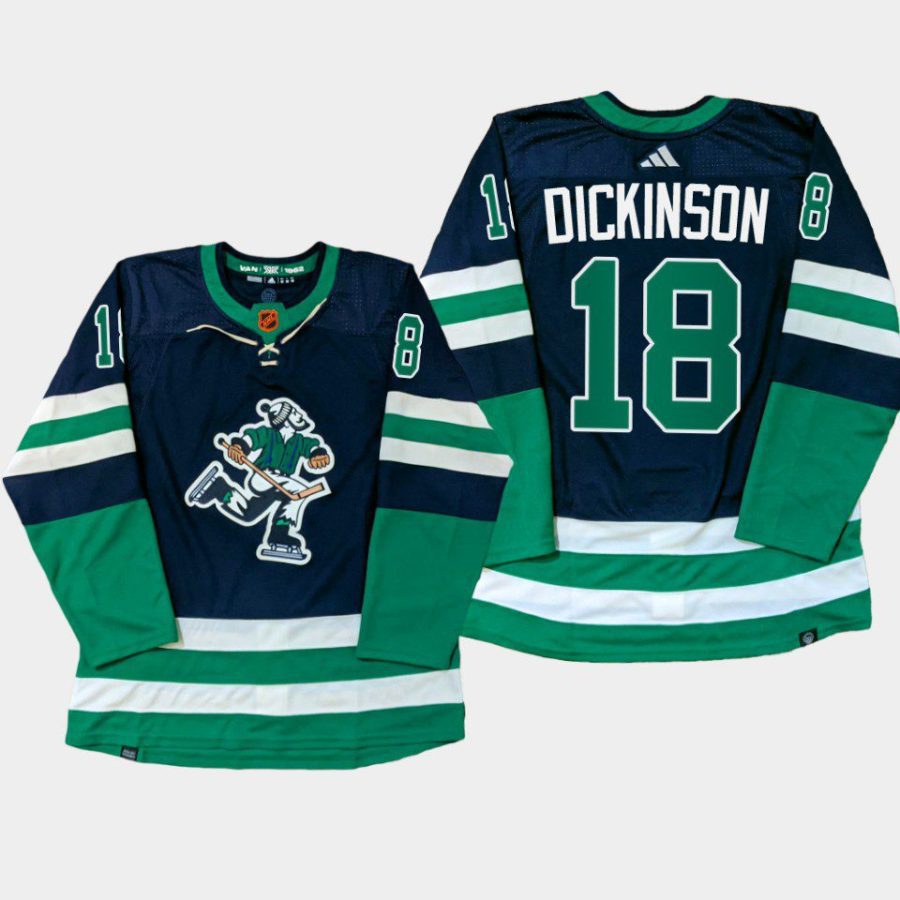 men canucks jason dickinson 2022 23 primegreen reverse retro navy jersey