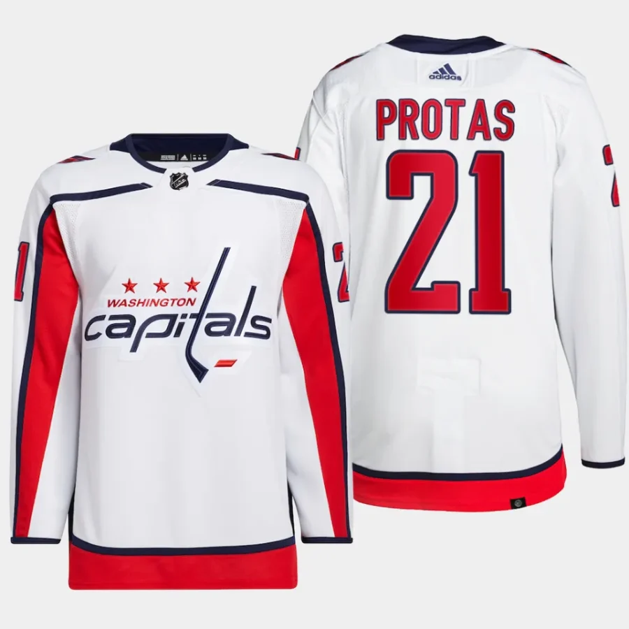 men capitals aliaksei protas primegreen away authentic pro white jersey