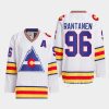 men colorado rockies mikko rantanen 1977 hockey team classic white jersey