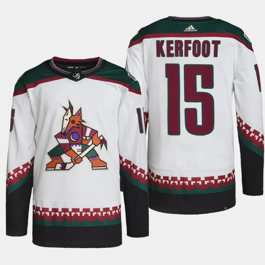 men coyotes alex kerfoot primegreen away authentic pro white jersey