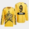 men coyotes clayton keller drew house 2024 nhl all star game primegreen authentic yellow jersey