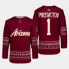 men coyotes ivan prosvetov 2022 23 primegreen authentic alternate garnet jersey