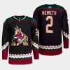 men coyotes patrik nemeth 2022 home primegreen authentic black jersey