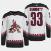 men coyotes travis dermott primegreen away authentic pro white jersey