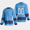 men custom penguins blue team classics heritage jersey