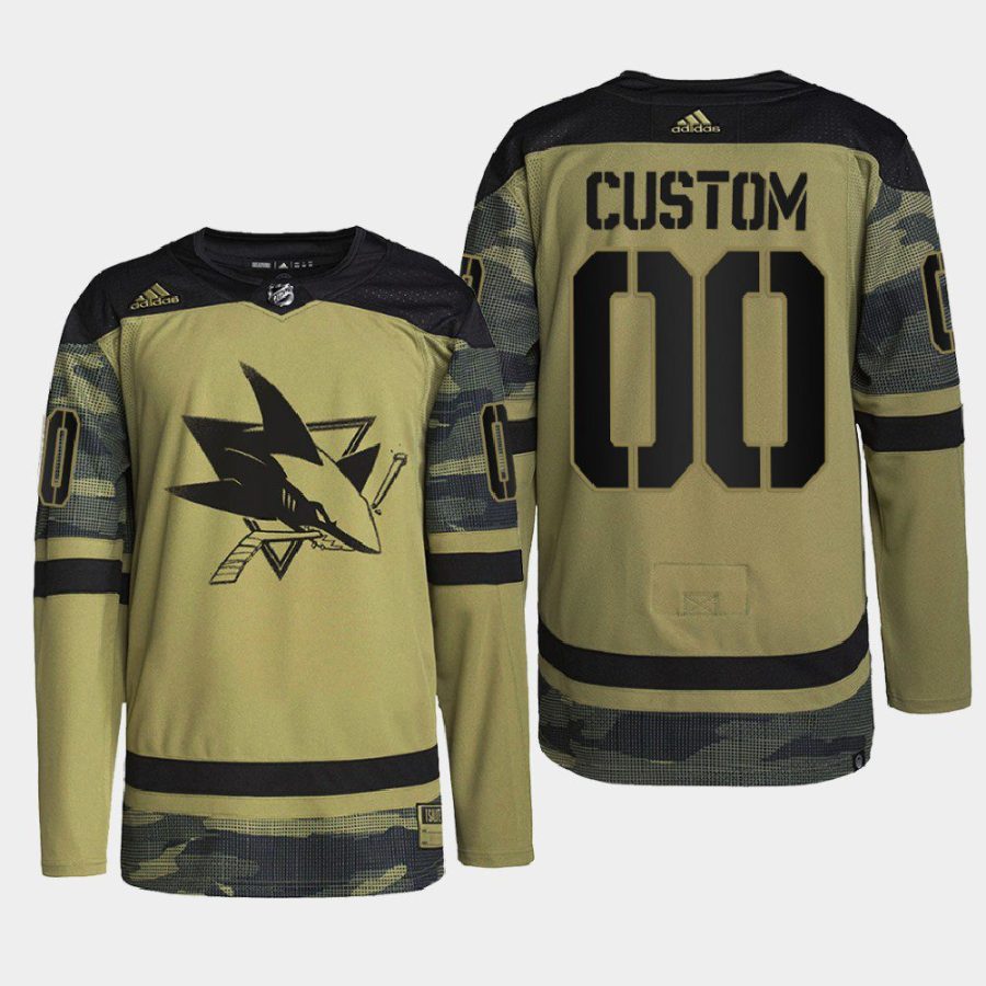 men custom sharks camo military appreciation authentic practice jersey