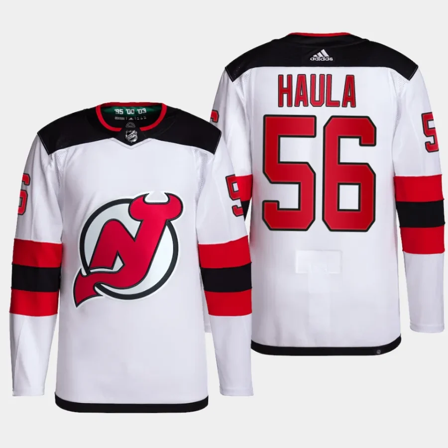 men devils erik haula primegreen away authentic pro white jersey