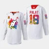 men devils ondrej palat special 2023 pride night white jersey