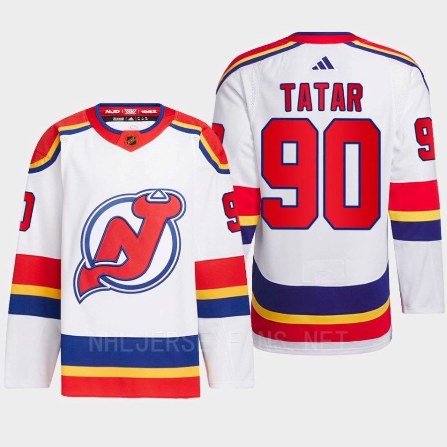 men devils tomas tatar 2022 authentic primegreen reverse retro 2.0 white jersey