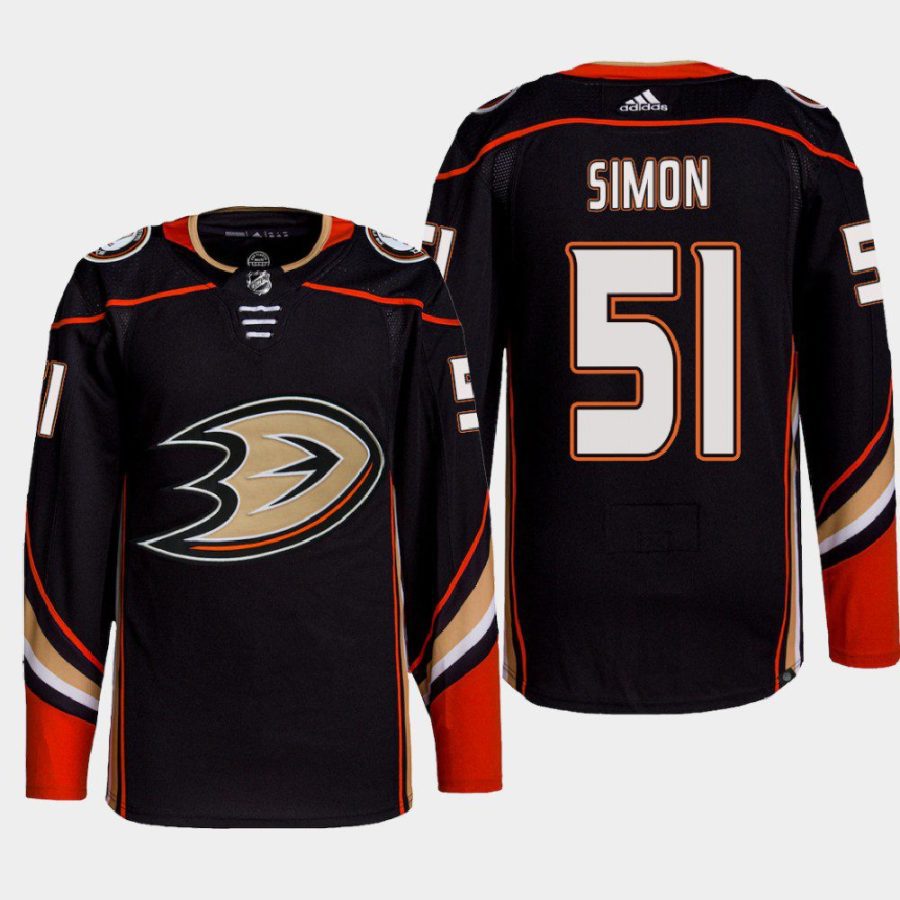 men ducks dominik simon 2022 primegreen authentic pro home black jersey