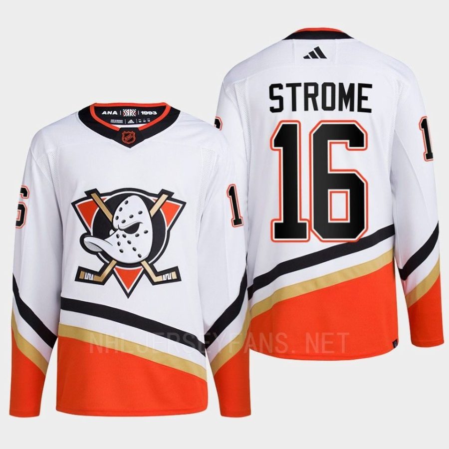 men ducks ryan strome 2022 authentic primegreen reverse retro 2.0 white jersey