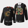 men flames dillon dube jarome iginla black history month 2023 black jersey