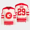 men flames dillon dube primegreen 2023 nhl heritage classic authentic player cream jersey