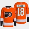 men flyers marc staal authentic pro home primegreen orange jersey