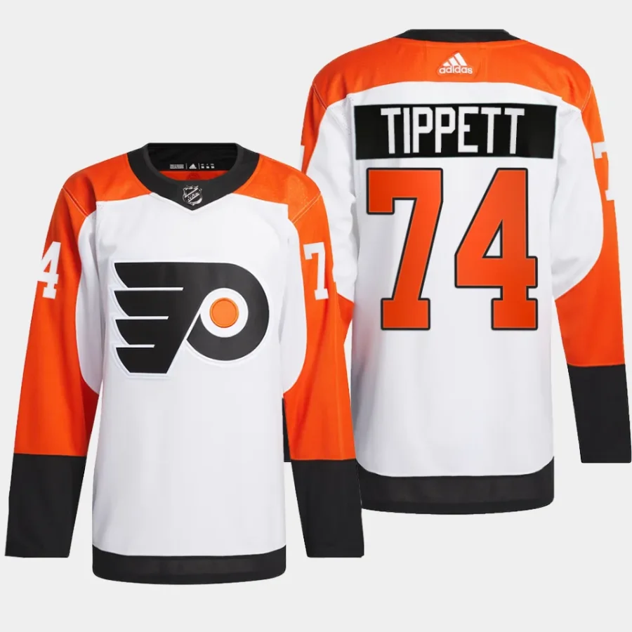 men flyers owen tippett 2023 24 away authentic primegreen white jersey