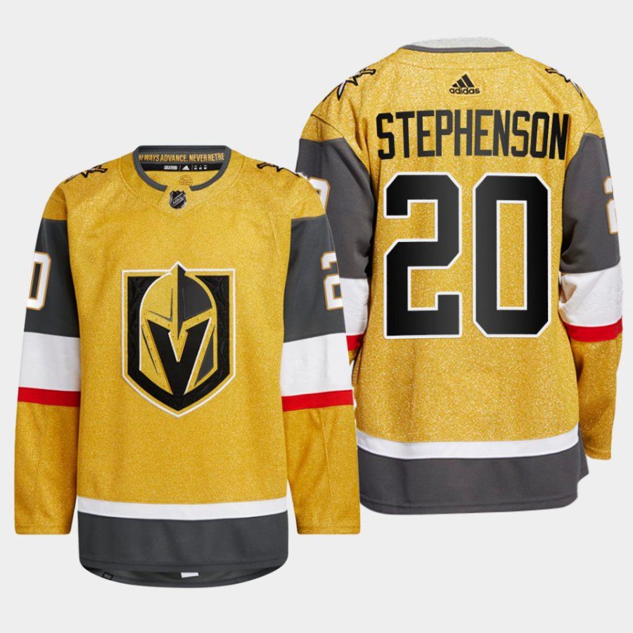 men golden knights chandler stephenson 2022 23 authentic home gold jersey